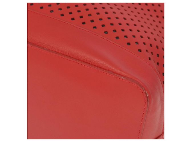 LOUIS VUITTON Borsa a Spalla in Pelle Perfo Noe Rossa M94074 LV Auth 90244 Rosso - vista 8