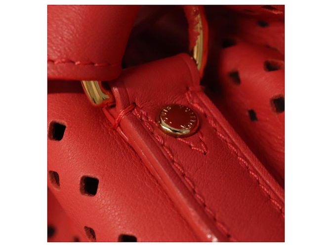 LOUIS VUITTON Borsa a Spalla in Pelle Perfo Noe Rossa M94074 LV Auth 90244 Rosso - vista 9