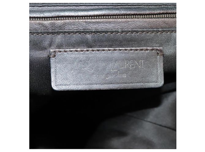 SAINT LAURENT Bolsa Muse de couro 2 vias preta Auth 97545 - vista 23