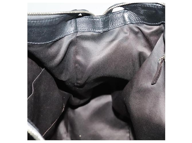 SAINT LAURENT Bolsa Muse de couro 2 vias preta Auth 97545 - vista 24