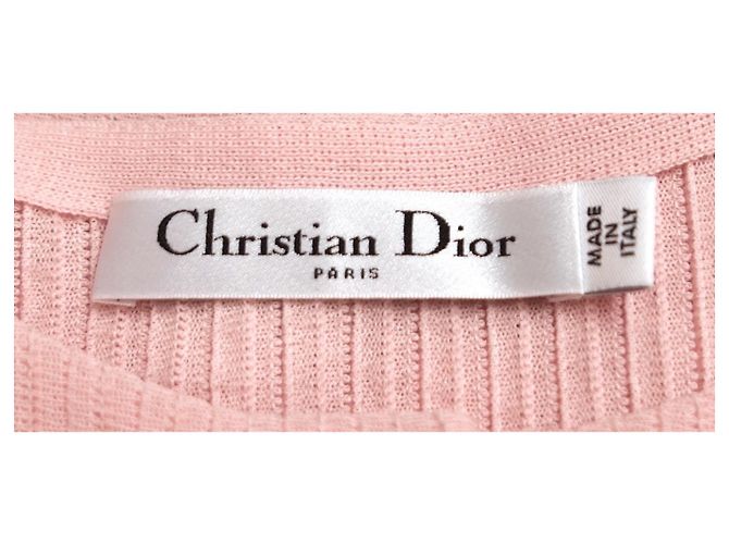 Dior x Raf Simons Frühling 2015 Rosa Gekürzter Cardigan Pink - Ansicht 4