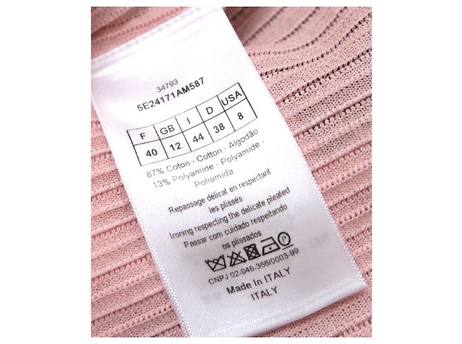 Dior x Raf Simons Frühling 2015 Rosa Gekürzter Cardigan Pink - Ansicht 6