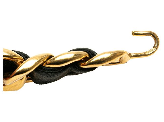 Chanel Coco Mark Cambon Kettengürtel Schwarz Golden - Ansicht 2