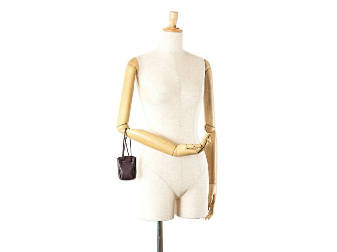Hermès Pochette Hermes Vespa in pelle di capra viola Porpora - vista 7