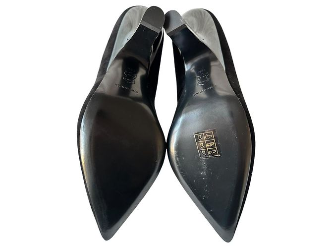 Tory Burch Décolleté in suede nero Eleanor - vista 5