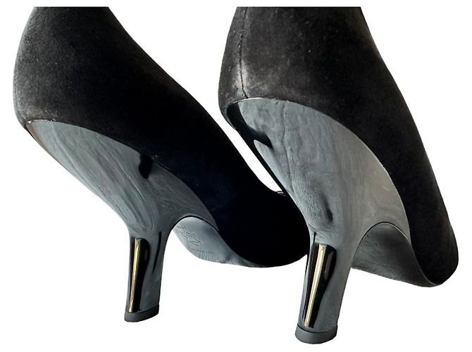 Tory Burch Décolleté in suede nero Eleanor - vista 7