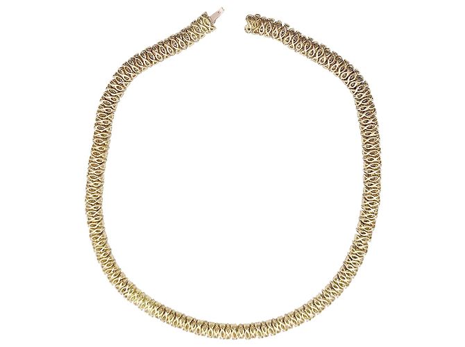inconnue Collana 'Rivière' in oro giallo, diamanti. - vista 4