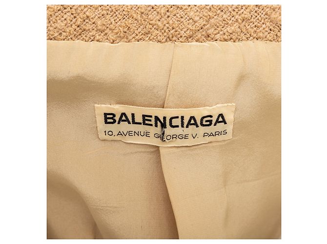 Blazer Vintage Balenciaga Beige - vista 11