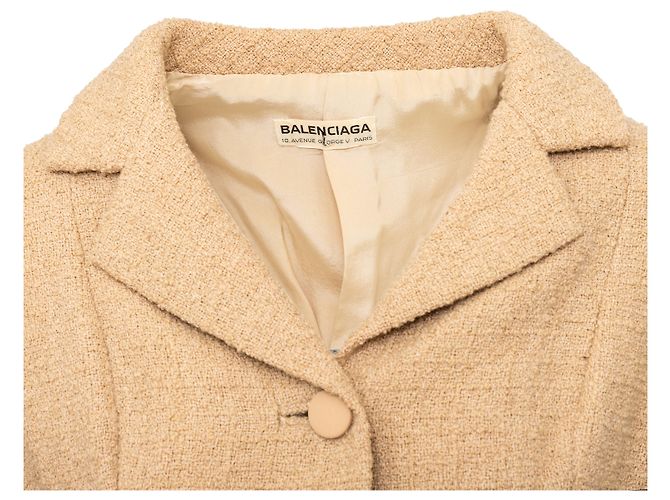 Blazer Vintage Balenciaga Beige - vista 4