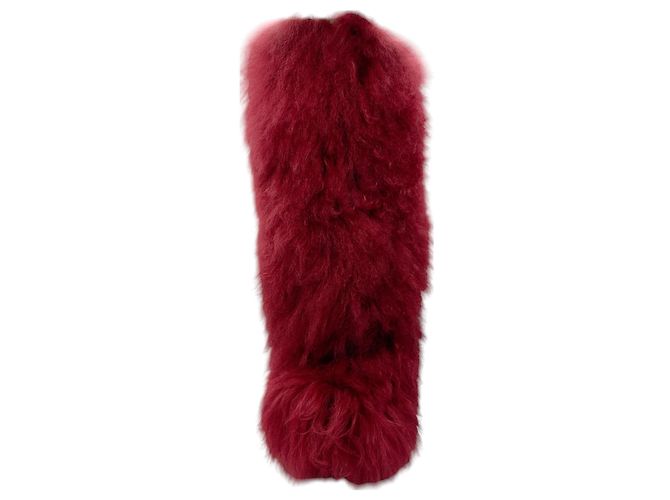 Botas de piel de cordero burdeos hasta la rodilla Sonia Rykiel - vista 4
