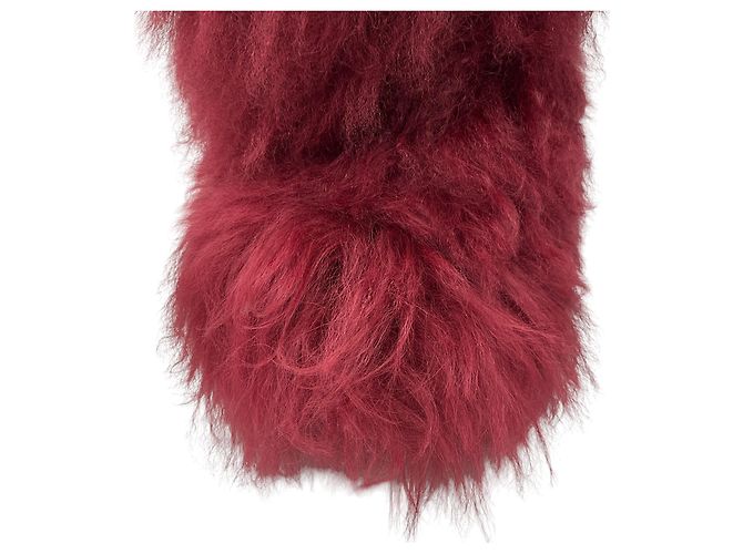 Botas de piel de cordero burdeos hasta la rodilla Sonia Rykiel - vista 5