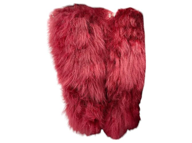 Botas de piel de cordero burdeos hasta la rodilla Sonia Rykiel - vista 6