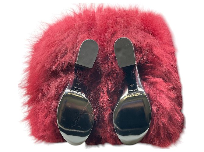 Botas de piel de cordero burdeos hasta la rodilla Sonia Rykiel - vista 7