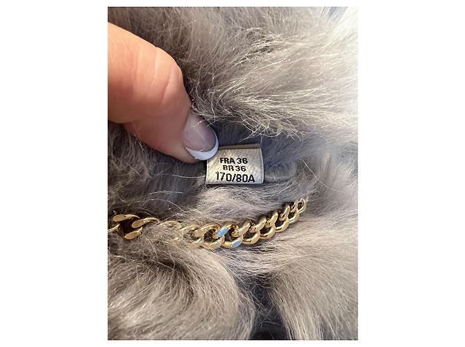Burberry Lammfell Jacke Grau - Ansicht 10