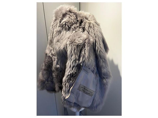 Burberry Lammfell Jacke Grau - Ansicht 12