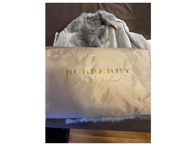 Burberry Lammfell Jacke Grau - Ansicht 13
