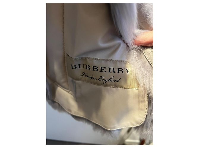 Burberry Lammfell Jacke Grau - Ansicht 7