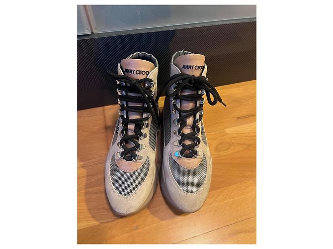 Sneaker Jimmy Choo in pelle beige 36,5 - vista 8