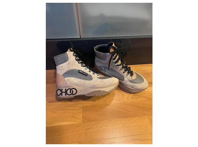 Sneaker Jimmy Choo in pelle beige 36,5 - vista 9