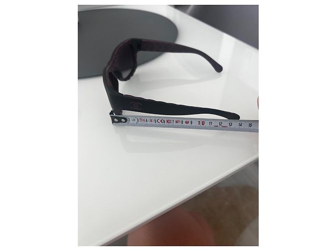 Cambon Chanel Gafas de sol 6049 Rojo oscuro Acetato Burdeos - vista 10