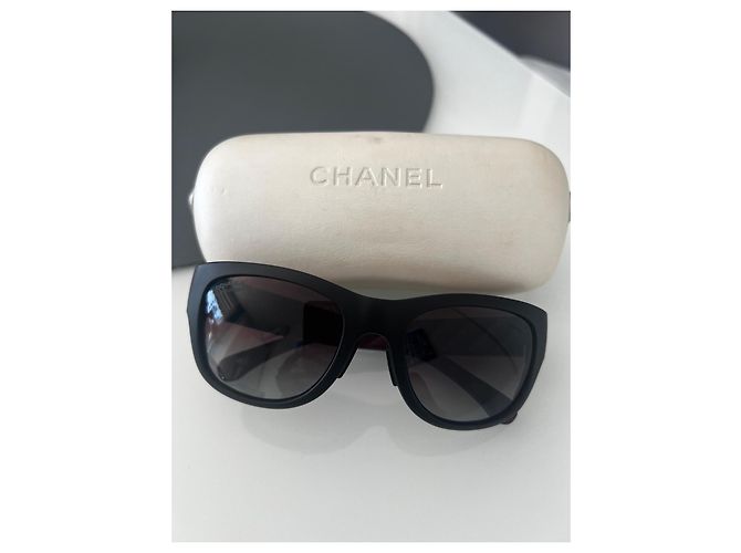 Cambon Chanel Gafas de sol 6049 Rojo oscuro Acetato Burdeos - vista 12