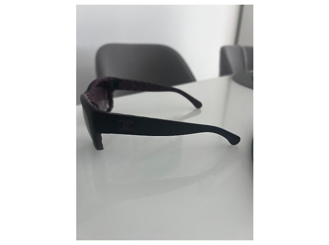 Cambon Chanel Gafas de sol 6049 Rojo oscuro Acetato Burdeos - vista 3