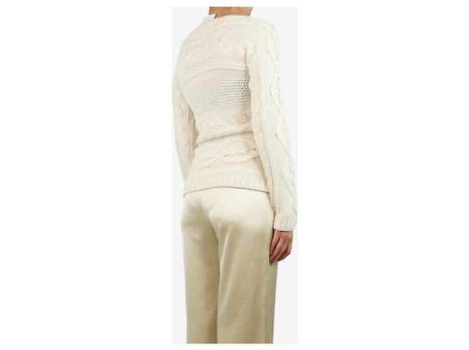 Maje Jersey de punto crema - talla UK 8 Crudo - vista 2