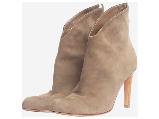 Gianvito Rossi Botines de ante gris - talla EU 36,5 - vista 2
