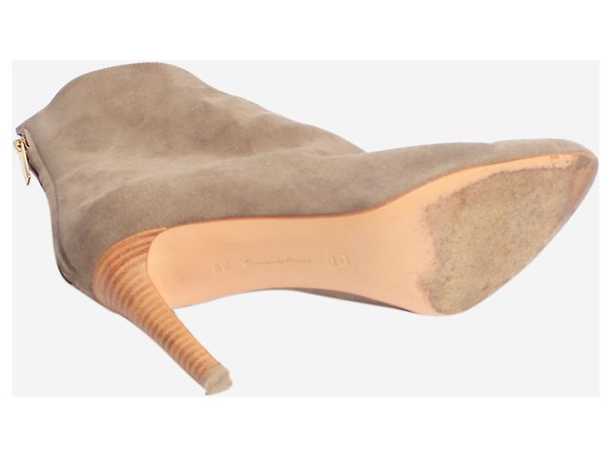 Gianvito Rossi Botines de ante gris - talla EU 36,5 - vista 4