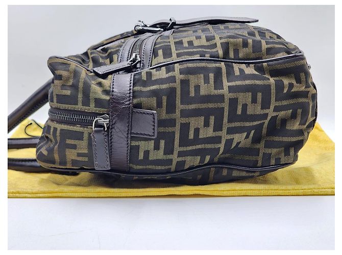 Baguette Borsa da viaggio Boston Fendi Zucca Zucchino Marrone - vista 10