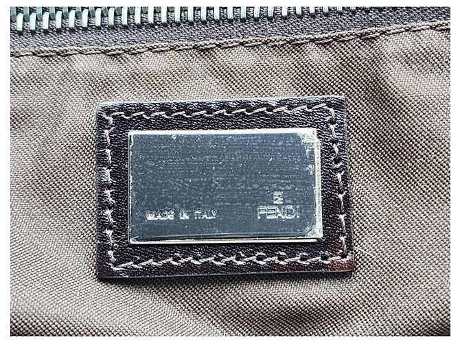 Baguette Borsa da viaggio Boston Fendi Zucca Zucchino Marrone - vista 3