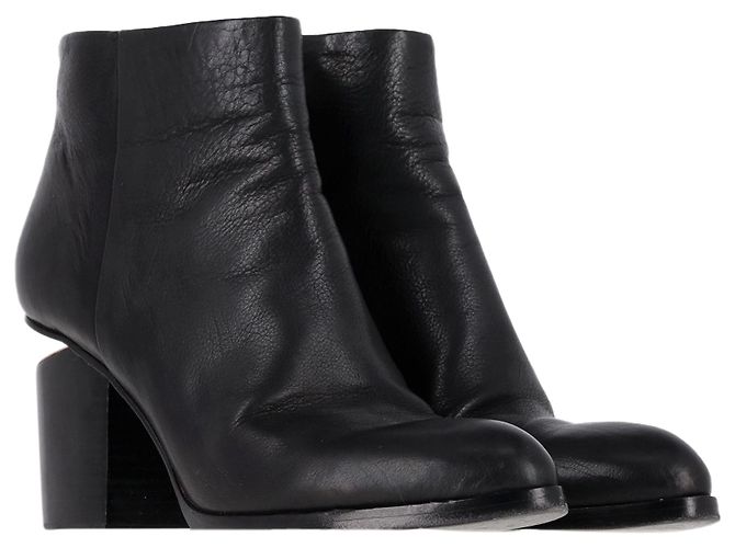 Stivaletti con taglio Gabi in pelle nera di Alexander Wang Nero - vista 4