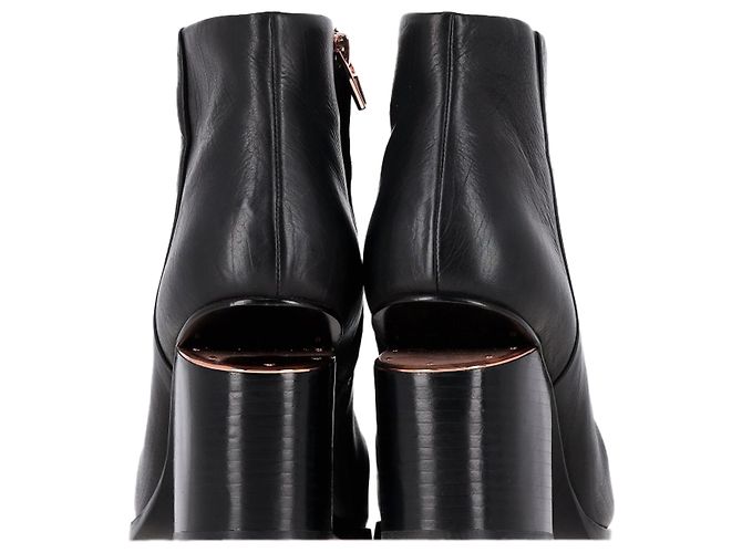 Stivaletti con taglio Gabi in pelle nera di Alexander Wang Nero - vista 5