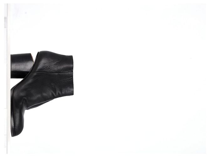 Stivaletti con taglio Gabi in pelle nera di Alexander Wang Nero - vista 7