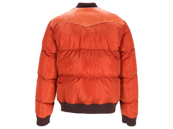 Giacca Bomber Dsquared2 in nylon arancione - vista 3
