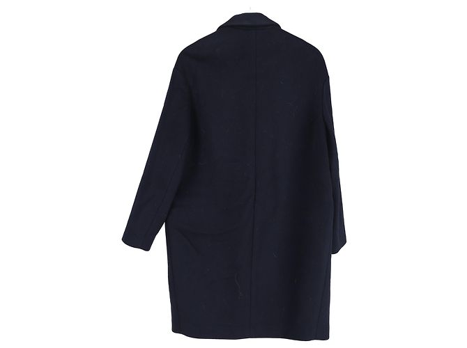 Doppelt gefütterter Mantel von Isabel Marant aus marineblauer Wolle Hellblau - Ansicht 8