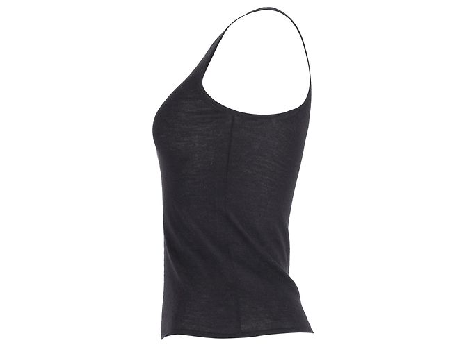 Camiseta sin mangas Gucci en cachemira gris Negro - vista 2