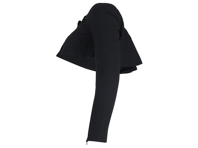 Giacca bolero cropped Givenchy in lana nera Nero - vista 2