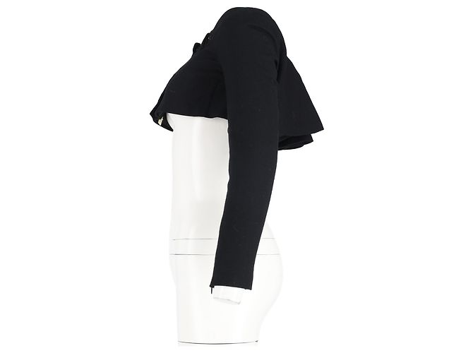 Giacca bolero cropped Givenchy in lana nera Nero - vista 5