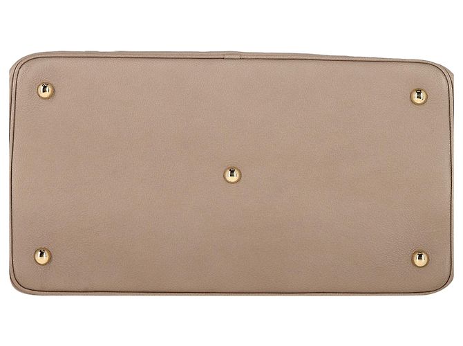 Borsa da viaggio in pelle Empreinte beige con monogramma in rilievo Louis Vuitton - vista 3