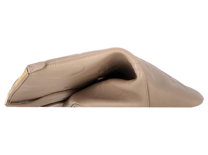 Borsa da viaggio in pelle Empreinte beige con monogramma in rilievo Louis Vuitton - vista 4