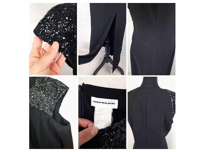 Thierry Mugler Schwarzes Kleid Mugler y2k - Ansicht 11