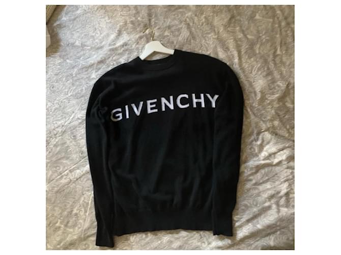 Schwarzer Givenchy Damenpullover Größe M - nie getragen mit Etiketten + Rechnung + Verpackung - Ansicht 2