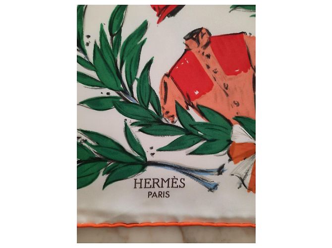 Bufanda Hermès titulada "Chantilly" Nueva, en su caja Multicolor - vista 4