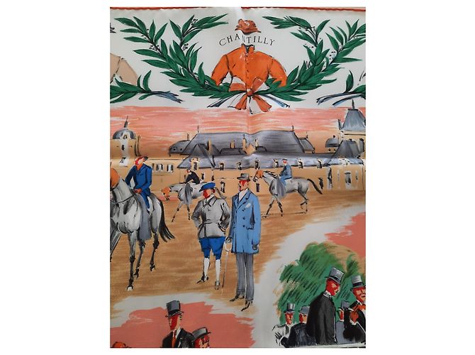 Bufanda Hermès titulada "Chantilly" Nueva, en su caja Multicolor - vista 8
