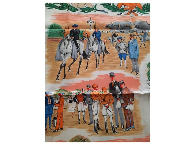 Bufanda Hermès titulada "Chantilly" Nueva, en su caja Multicolor - vista 9