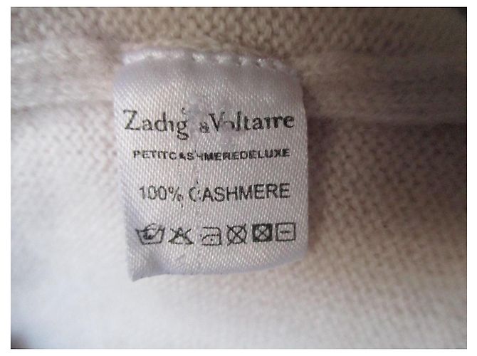 Zadig & Voltaire Suéter de cachemira Eggshell Blanco roto - vista 7