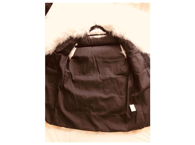 Chaqueta Bel Air de piel de zorro marrón beige Castaño Camello - vista 16