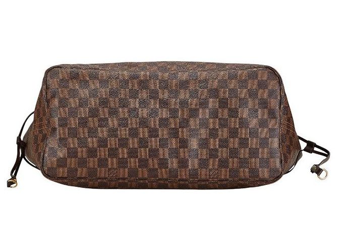 Sac tote Louis Vuitton Damier Neverfull GM N41357 Marron - vue 4