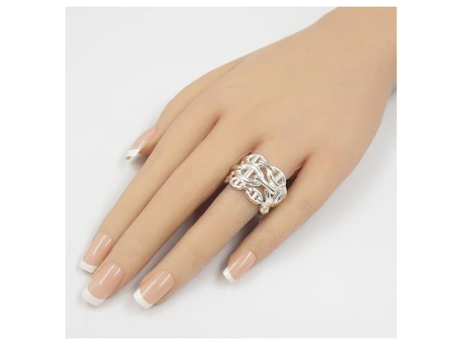 Ring Hermès Bague en argent 925 Hermes Argenté - vue 8